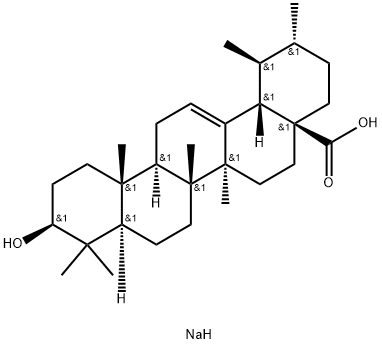 熊果酸钠, 220435-39-2, 结构式