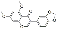 3-(1,3-Benzodioxol-5-yl)-5,7-dimethoxy-4H-1-benzopyran-4-one Structure