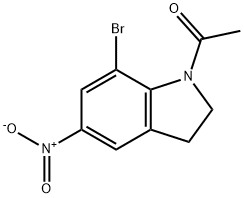 1-ACETYL-7-BROMO-5-NITROINDOLINE Struktur