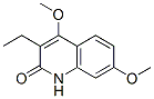3-エチル-4,7-ジメトキシ-2(1H)-キノロン 化学構造式