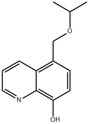5-(イソプロポキシメチル)-8-キノリノール 化学構造式