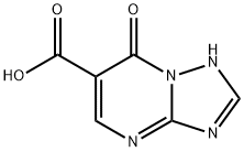 7-オキソ-4,7-ジヒドロ[1,2,4]トリアゾロ[1,5-A]ピリミジン-6-カルボン酸 化学構造式