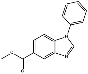 Methyl 1-phenyl-1H-benzo[d]iMidazole-5-carboxylate Structure