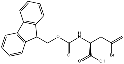 FMOC-L-2-AMINO-4-BROMO-4-PENTENOIC ACID,220497-60-9,结构式