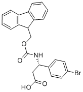 FMOC-(S)-3-氨基-3-(4-溴苯基)-丙酸 结构式