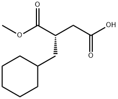 (S)-2-(CYCLOHEXYLMETHYL)SUCCINIC ACID-1-METHYL ESTER Struktur
