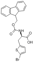 (R)-N-FMOC-2-(5-溴噻吩)苯胺, 220497-83-6, 结构式