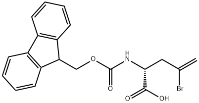 FMOC-D-2-AMINO-4-BROMO-4-PENTENOIC ACID Structure