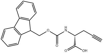 FMOC-D-炔丙基甘氨酸, 220497-98-3, 结构式