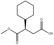 (R)-2-环己基琥珀酸 1-甲酯,220498-07-7,结构式