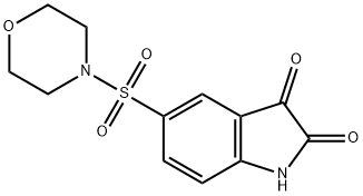5-(吗啉-4-基磺酰基)-1H-吲哚-2,3-二酮,220510-03-2,结构式