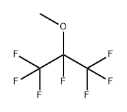 ヘプタフルオロイソプロピルメチルエーテル 化学構造式