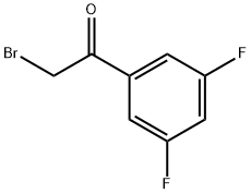 2-ブロモ-1-(3,5-ジフルオロフェニル)エタノン 化学構造式