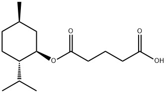 Pentanedioic acid, 1-[(1R,2S,5R)-5-methyl-2-(1-methylethyl)cyclohexyl] ester Struktur