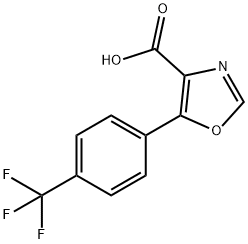 5-(3-Trifluoromethylphenyl)-oxazole-4-carboxylic acid Struktur