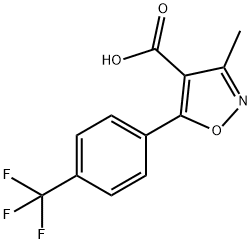 3-METHYL-5-[4-(TRIFLUOROMETHYL)PHENYL]ISOXAZOLE-4-CARBOXYLIC ACID Structure