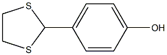 4-(1,3-ジチオラン-2-イル)フェノール 化学構造式