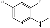 5-クロロ-3-フルオロ-N-メチルピリジン-2-アミン 化学構造式