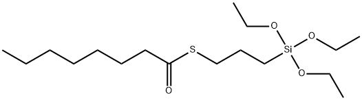 S-(OCTANOYL)MERCAPTOPROPYLTRIETHOXYSILANE Structure