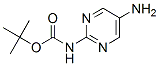 Carbamic acid, (5-amino-2-pyrimidinyl)-, 1,1-dimethylethyl ester (9CI) Struktur
