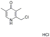 2-(chloromethyl)-3,5-dimethylpyridin-4(1H)-one hydrochloride Structure