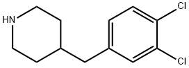 4-(3,4-ジクロロベンジル)ピペリジン HCL 化学構造式