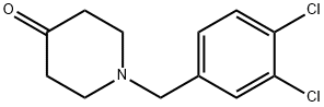 4-Piperidinone, 1-[(3,4-dichlorophenyl)methyl]- Struktur