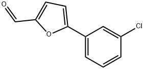 5-(3-クロロフェニル)-2-フルアルデヒド 化学構造式