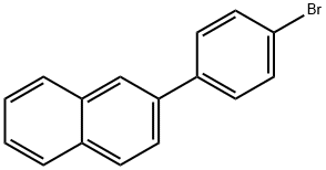 2-(4-ブロモフェニル)ナフタレン 化学構造式
