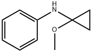 Benzenamine, N-(1-methoxycyclopropyl)- (9CI) 结构式