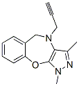 4,5-Dihydro-1,3-dimethyl-4-(2-propynyl)-1H-pyrazolo[3,4-b][1,4]benzoxazepine Structure