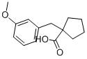 1-[(3-METHOXYPHENYL)METHYL]-CYCLOPENTANECARBOXYLIC ACID Structure