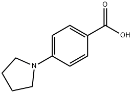 4-(1-吡咯烷基)苯甲酸 结构式