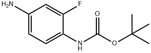 4-氨基-2-氟苯基氨基甲酸叔丁酯,220913-43-9,结构式