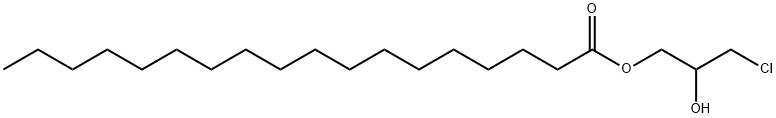消旋-1-硬脂酰-SN-甘油-3-磷酰胆碱3-氯-1,2-丙二醇 结构式