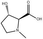 L-Proline, 3-hydroxy-1-methyl-, (3S)- (9CI) Structure
