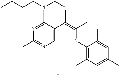 アンタラルミン塩酸塩 化学構造式