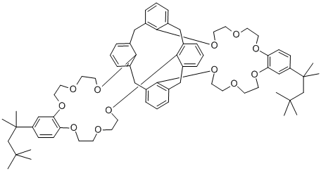 カリックス[4]アレーンビス(t-オクチルベンゾクラウン-6 化学構造式
