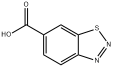 1,2,3-ベンゾチアジアゾール-6-カルボン酸 化学構造式