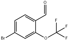 4-ブロモ-2-(トリフルオロメトキシ)ベンズアルデヒド 化学構造式