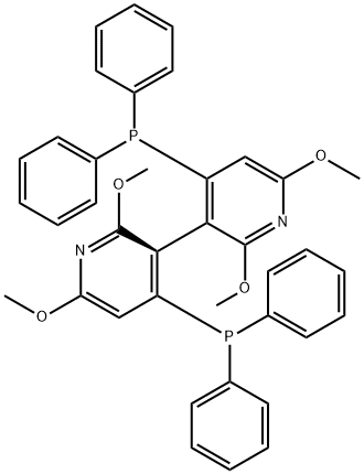 (R)-(+)-2,2',6,6'-テトラメトキシ-4,4'-ビス(ジフェニルホスフィノ)-3,3'-ビピリジン, min. 97% CTH-(R)-P-PhosCTH-(R)-P-PHOS 化学構造式