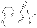 4,4,4-三氟-2-(3-甲氧基苯基)-3-氧代丁腈 结构式