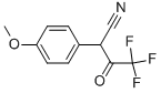 4,4,4-三氟-2-(4-甲氧基苯基)-3-氧代丁腈 结构式