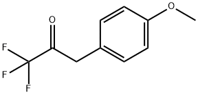 3-(4-メトキシフェニル)-1,1,1-トリフルオロ-2-プロパノン 化学構造式