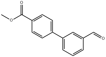 3'-FORMYLBIPHENYL-4-CARBOXYLIC ACID METHYL ESTER Structure