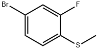 4-bromo-2-fluoro-1-methylthiobenzene Structure