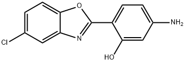 5-AMINO-2-(5-CHLORO-BENZOOXAZOL-2-YL)-PHENOL Struktur