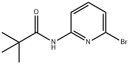 N-(6-ブロモピリジン-2-イル)-2,2-ジメチルプロパンアミド 化学構造式