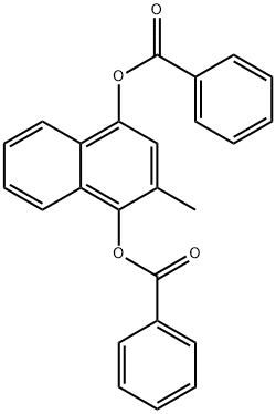 (4-BENZOYLOXY-3-METHYLNAPHTHALEN-1-YL) BENZOATE, 2211-31-6, 结构式