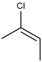 (Z)-2-CHLORO-2-BUTENE Structure